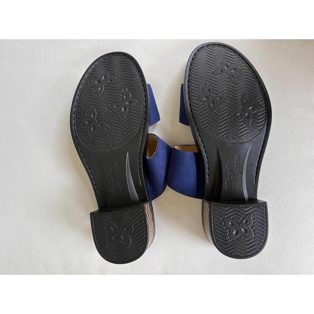 NWOB Alegria Tia Slide Sandal Womens 40 Leather Adjustable Block Heel Comfort - Picture 3 of 9